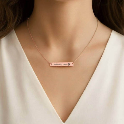 My Mantra Bar Necklace - Guided by Love