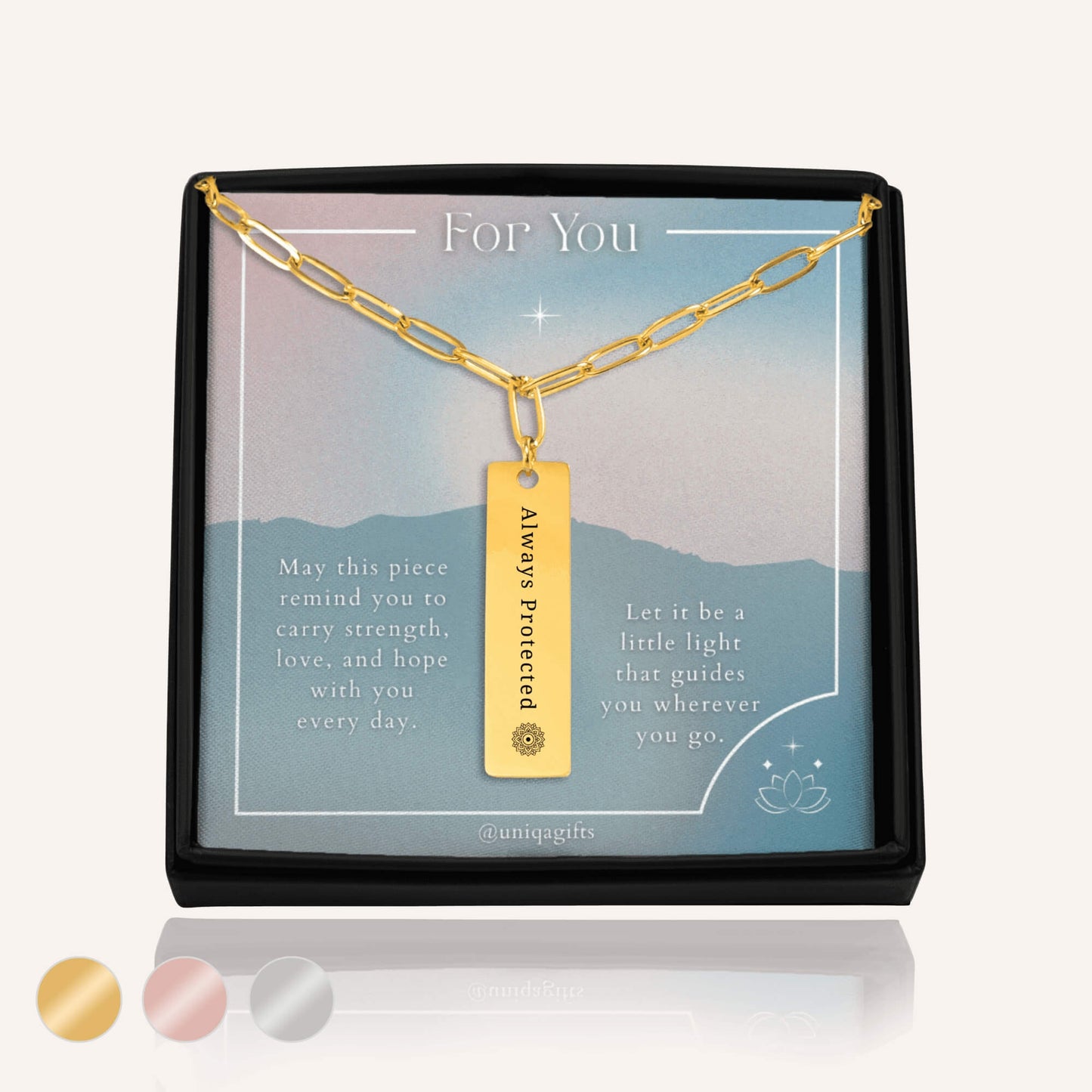 My Mantra Necklace - Always Protected