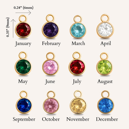 Birthstone Name Bar Necklace - Christmas Edition