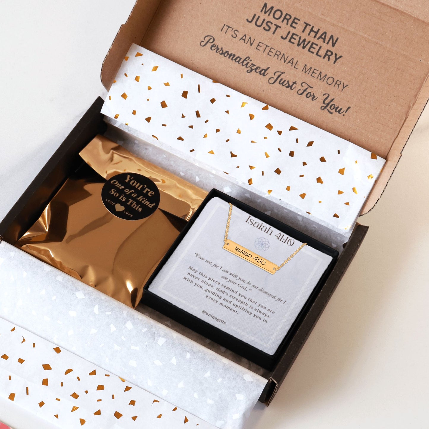 Inspirational Blessing Necklace - Isaiah 41:10