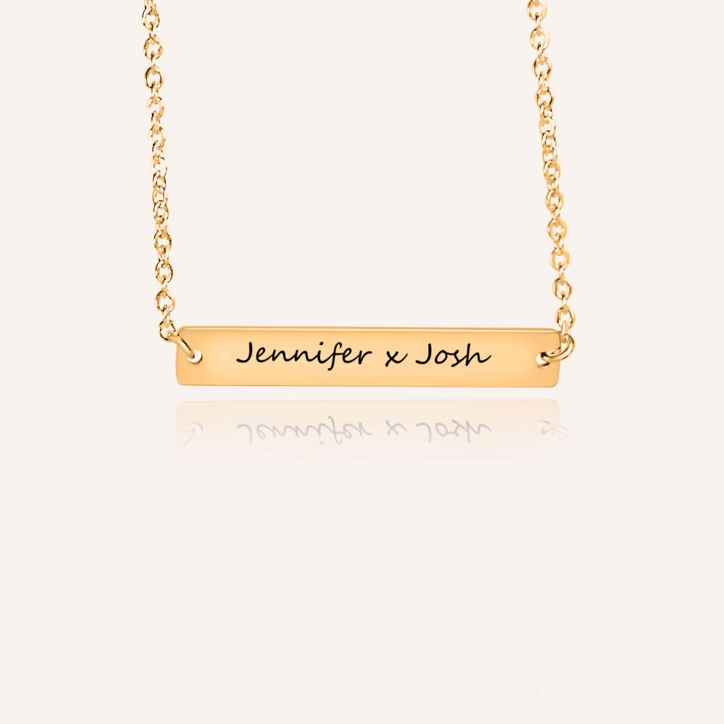 His & Hers Bar Necklace, To My Queen