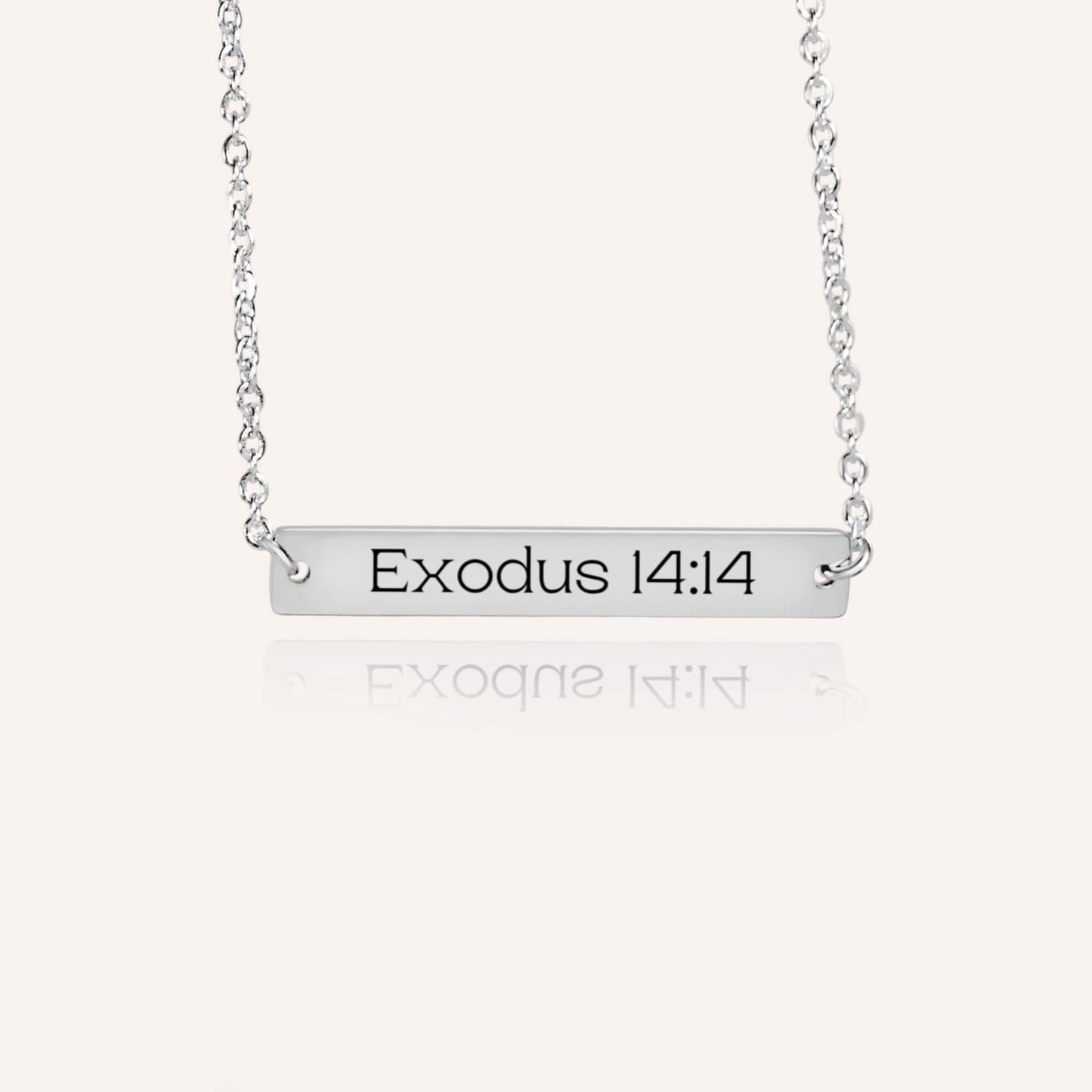 Inspirational Blessing Necklace - Exodus 14:14