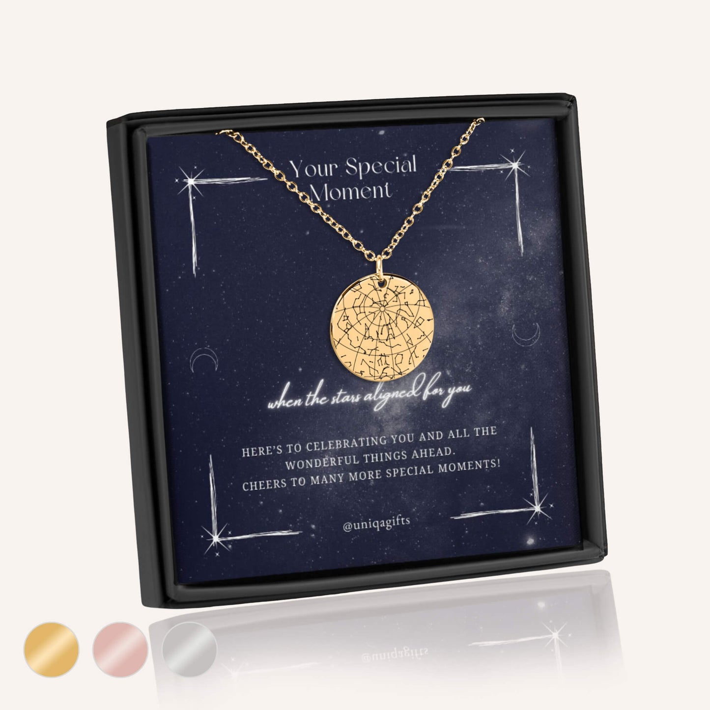 Custom Star Map Necklace