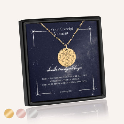 Custom Star Map Necklace